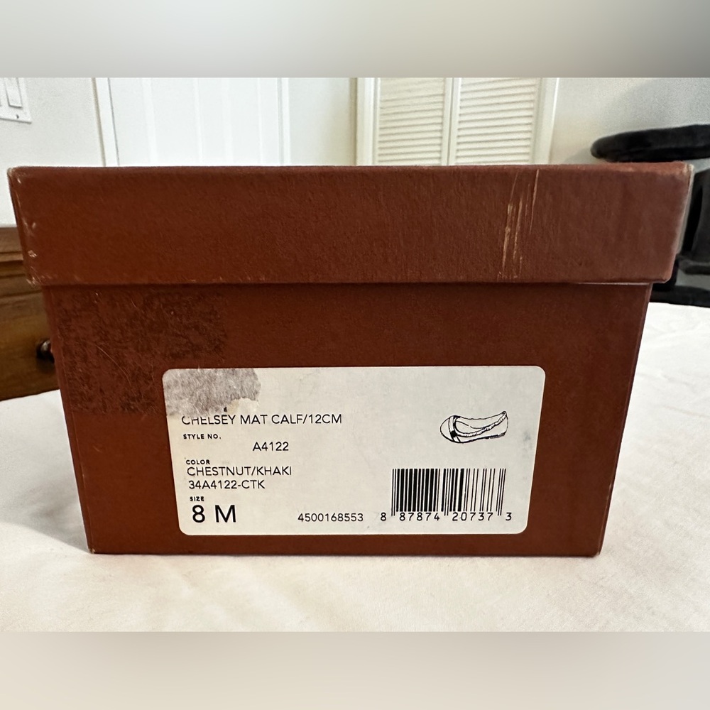 Coach Brown Signature Canvas and Dark Brown Toe Cap Flats - Picture 8 of 8
